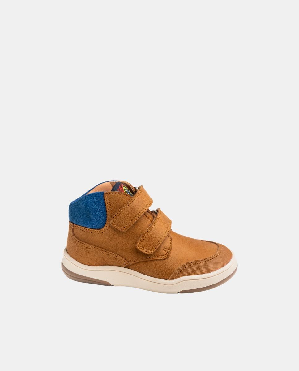 Botas com Fecho Aderente Duplo Pablosky Castanho-2