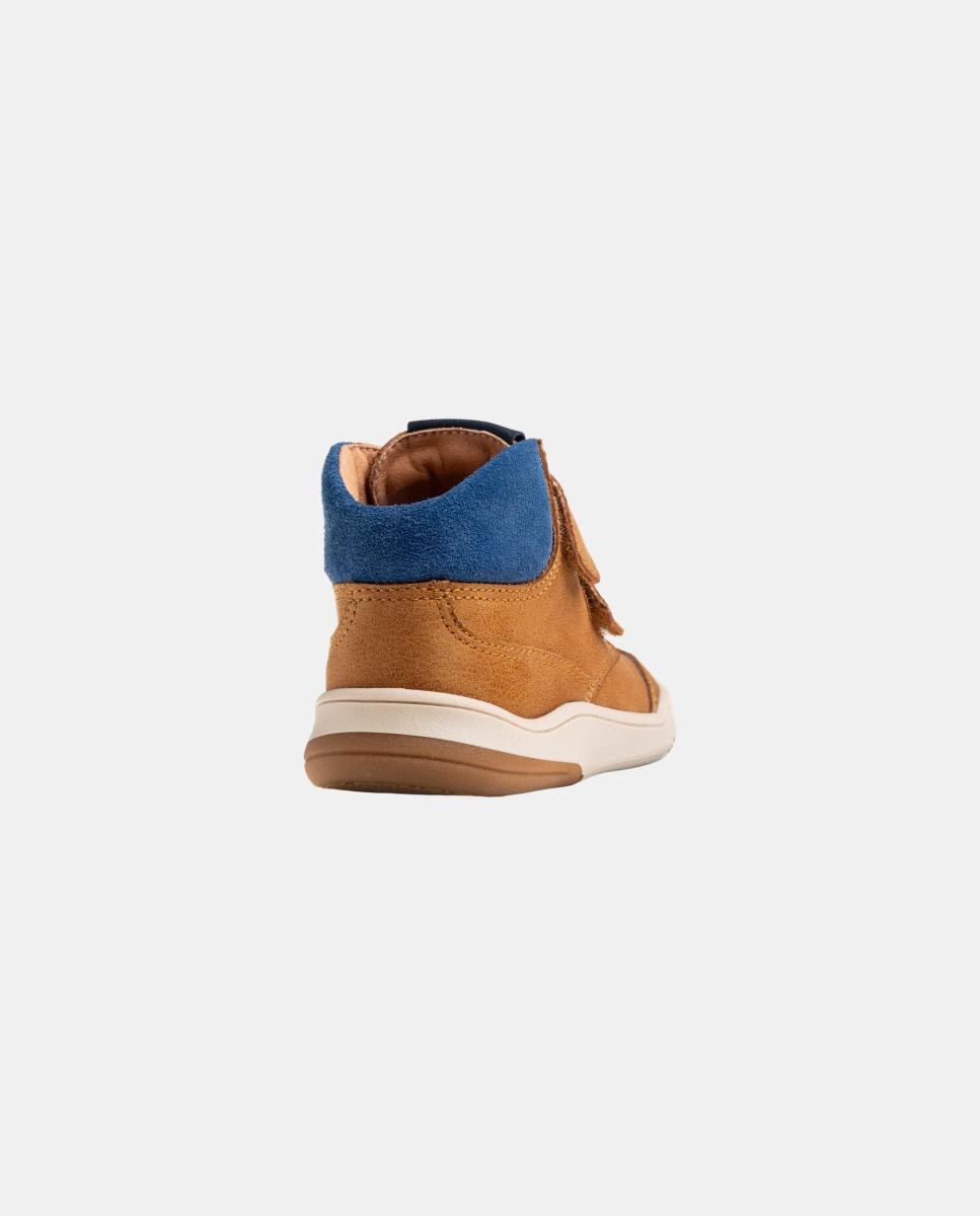 Botas com Fecho Aderente Duplo Pablosky Castanho-3