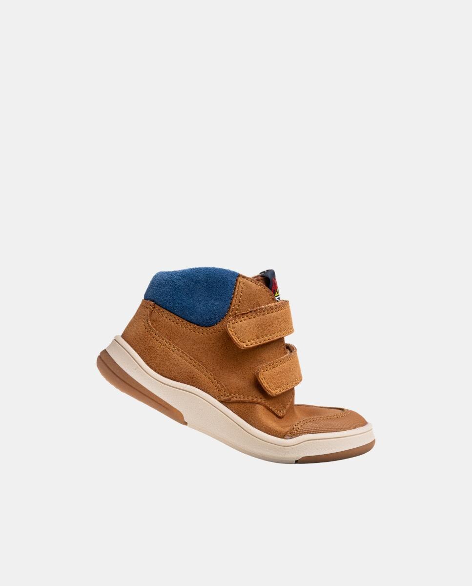Botas com Fecho Aderente Duplo Pablosky Castanho-5