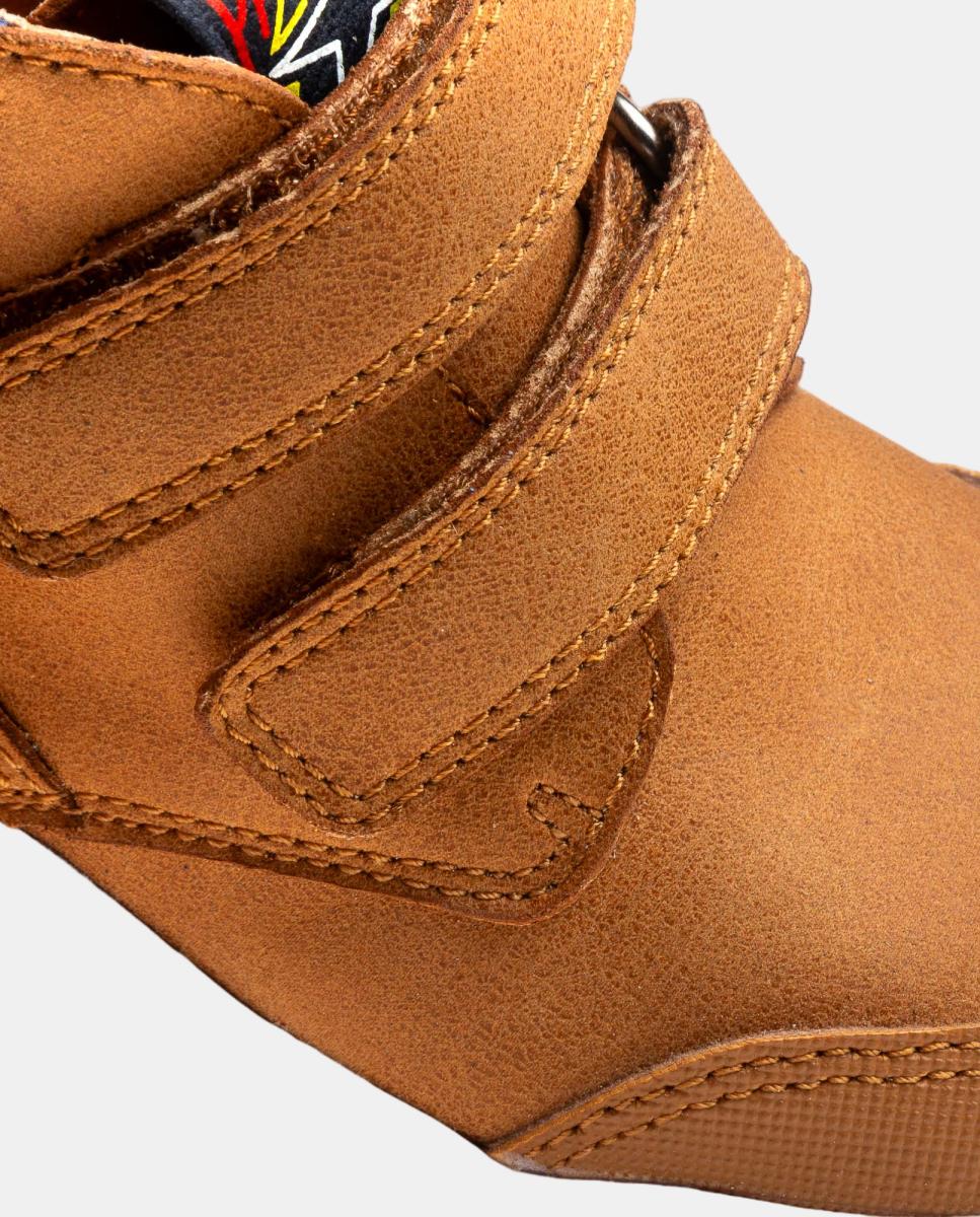 Botas com Fecho Aderente Duplo Pablosky Castanho-7