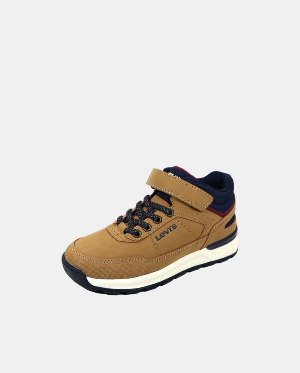 Bota com elástico e velcro Levi's kidswear Amarelo Camel-4