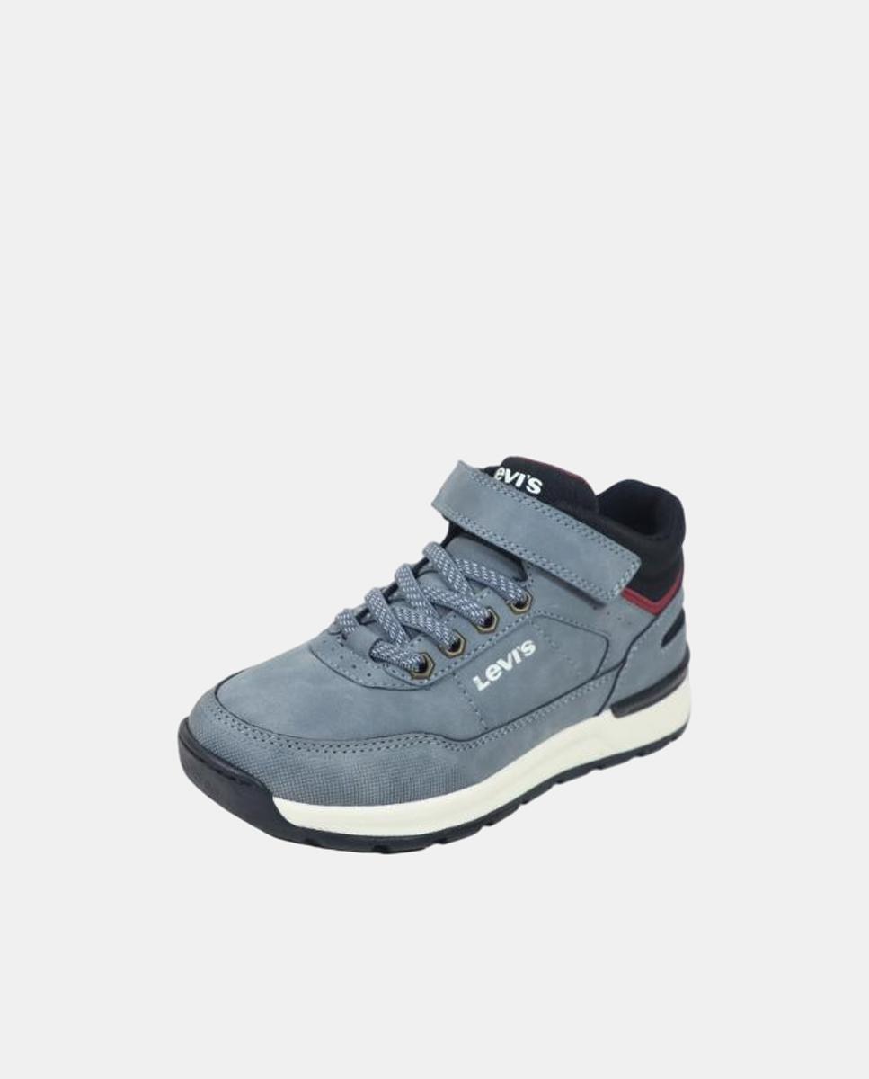 Bota com elástico e velcro Cinzento azulado-4