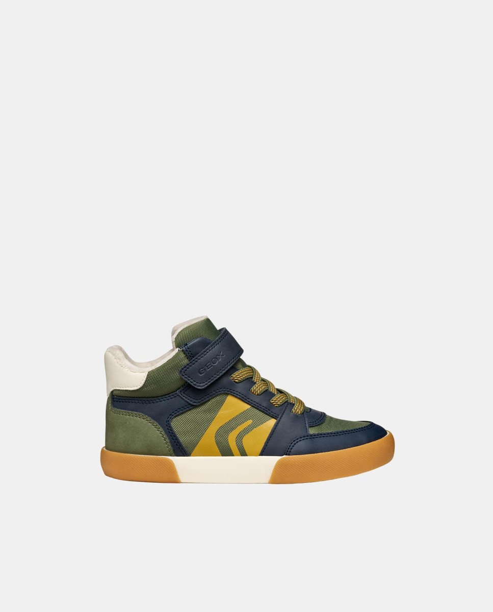 Sapatilhas Mid Cut Transpiráveis Verde-militar-1