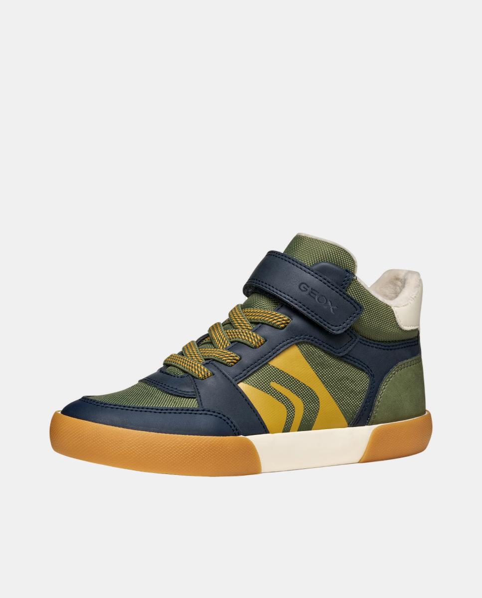 Sapatilhas Mid Cut Transpiráveis Verde-militar-3