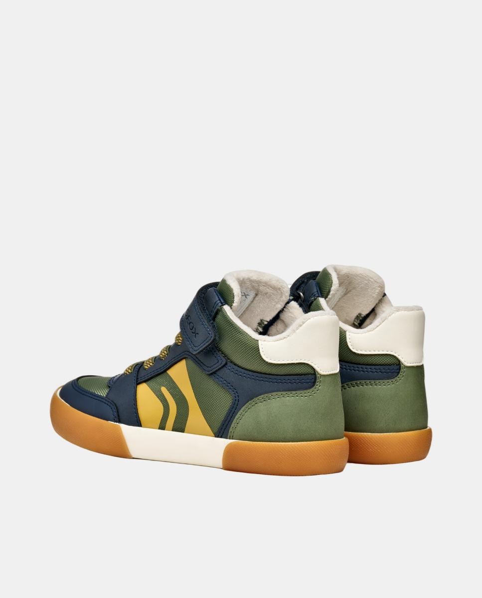 Sapatilhas Mid Cut Transpiráveis Verde-militar-5
