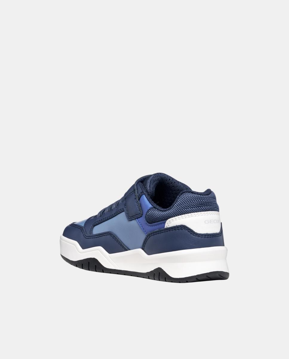 Sapatilhas de criança estilo urbano com velcro Geox Azul Céu-3