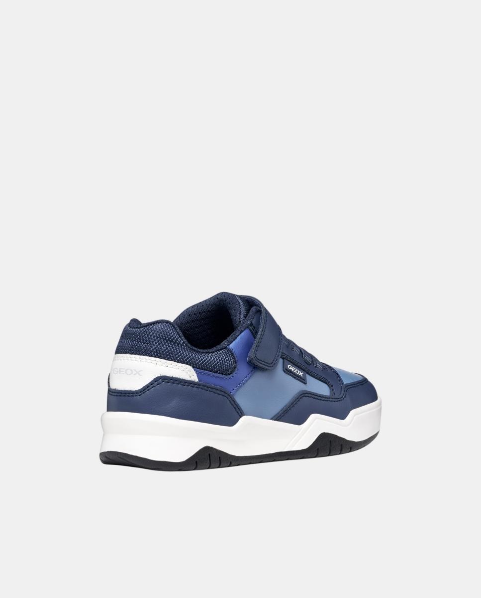 Sapatilhas de criança estilo urbano com velcro Geox Azul Céu-4