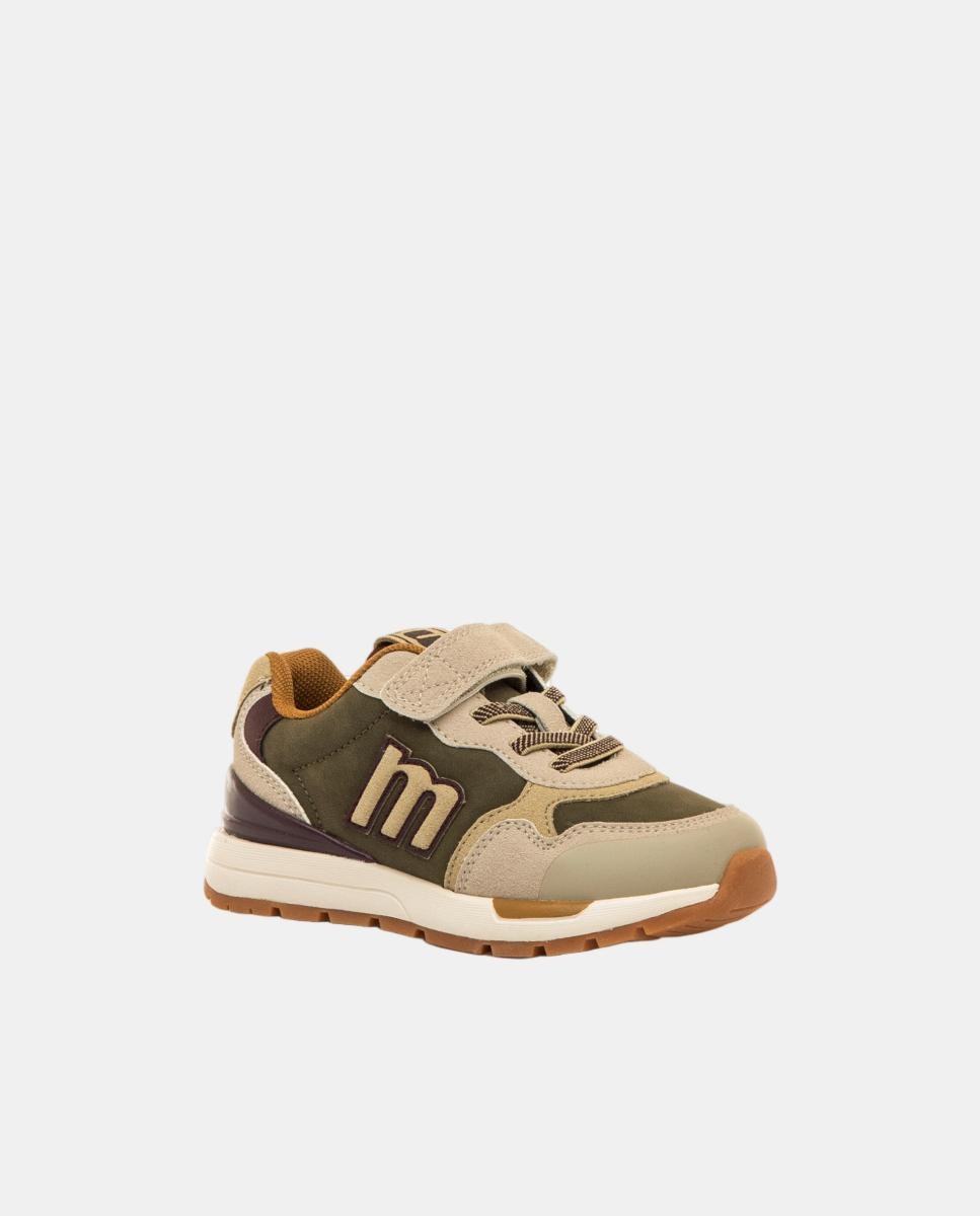 Zapatillas de estilo deportivo casual para niño - Mustang - Blanco roto Blanco roto-2