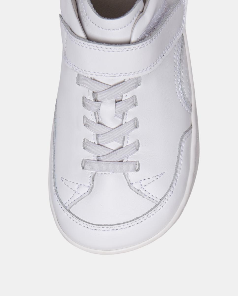 Sapatilhas em pele e sola rasa sem drop KOOPS Branco-6