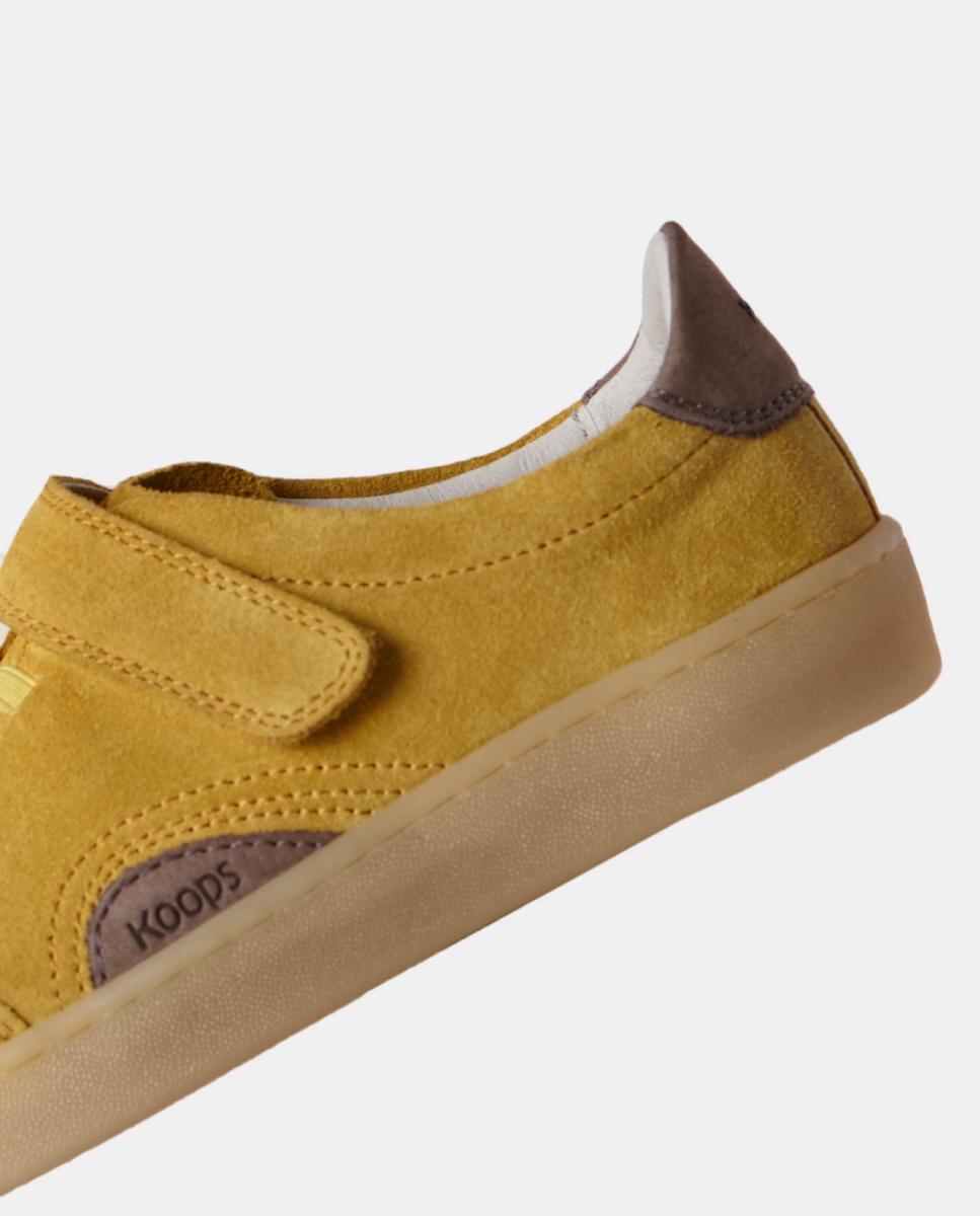 Sapatilhas em suede e sola rasa sem drop KOOPS Amarelo-5