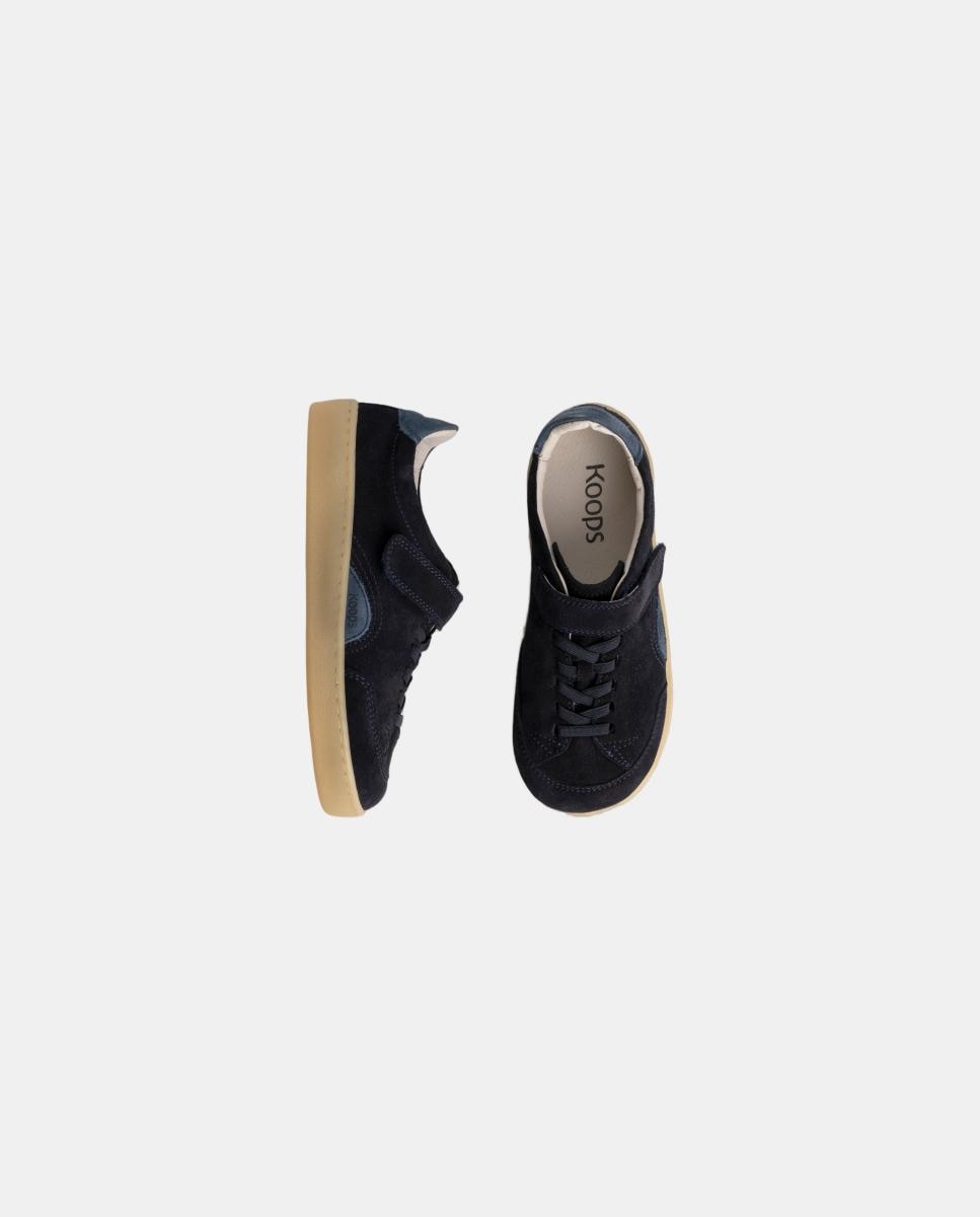 Sapatilhas em suede e sola rasa sem drop KOOPS Azul-escuro-3