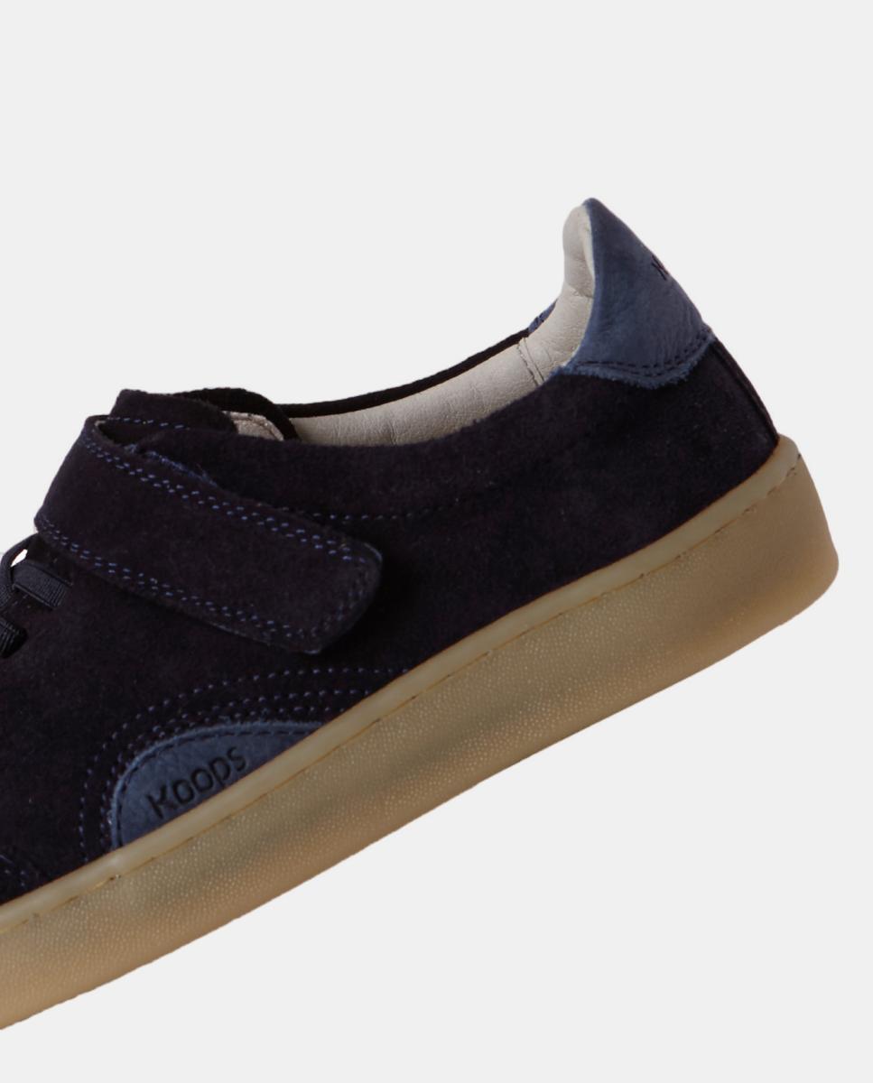 Sapatilhas em suede e sola rasa sem drop KOOPS Azul-escuro-5
