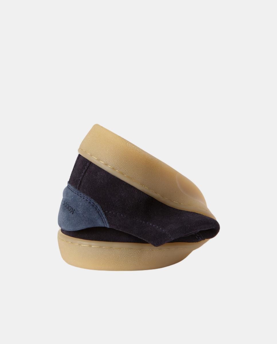 Sapatilhas em suede e sola rasa sem drop KOOPS Azul-escuro-9