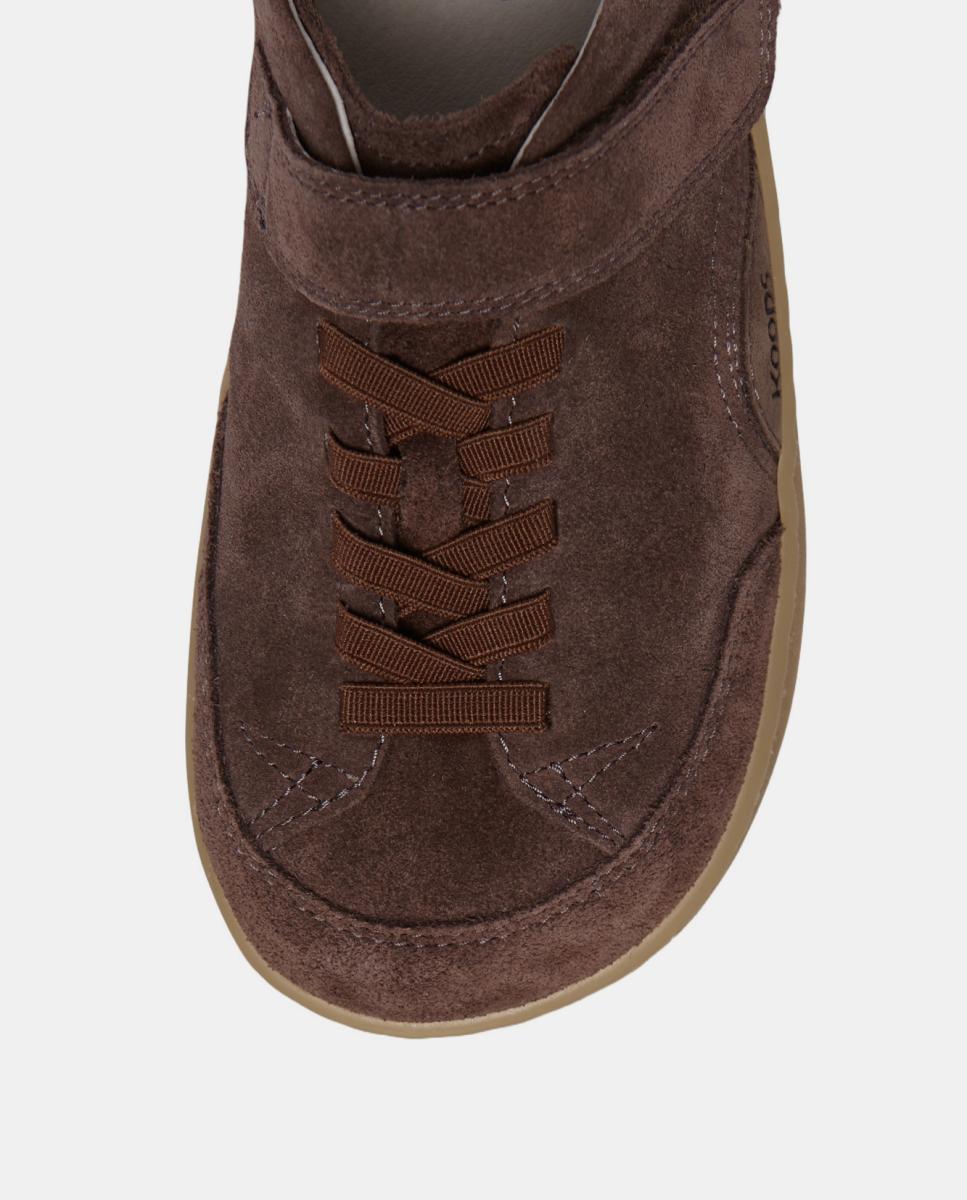 Sapatilhas em suede e sola rasa sem drop KOOPS Castanho-6