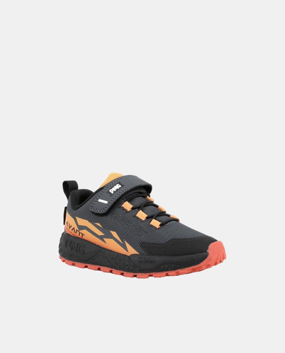 Sapatilhas com Fecho de Velcro e Atacadores Elásticos e Forro de Goretex Cinzento asfalto-3