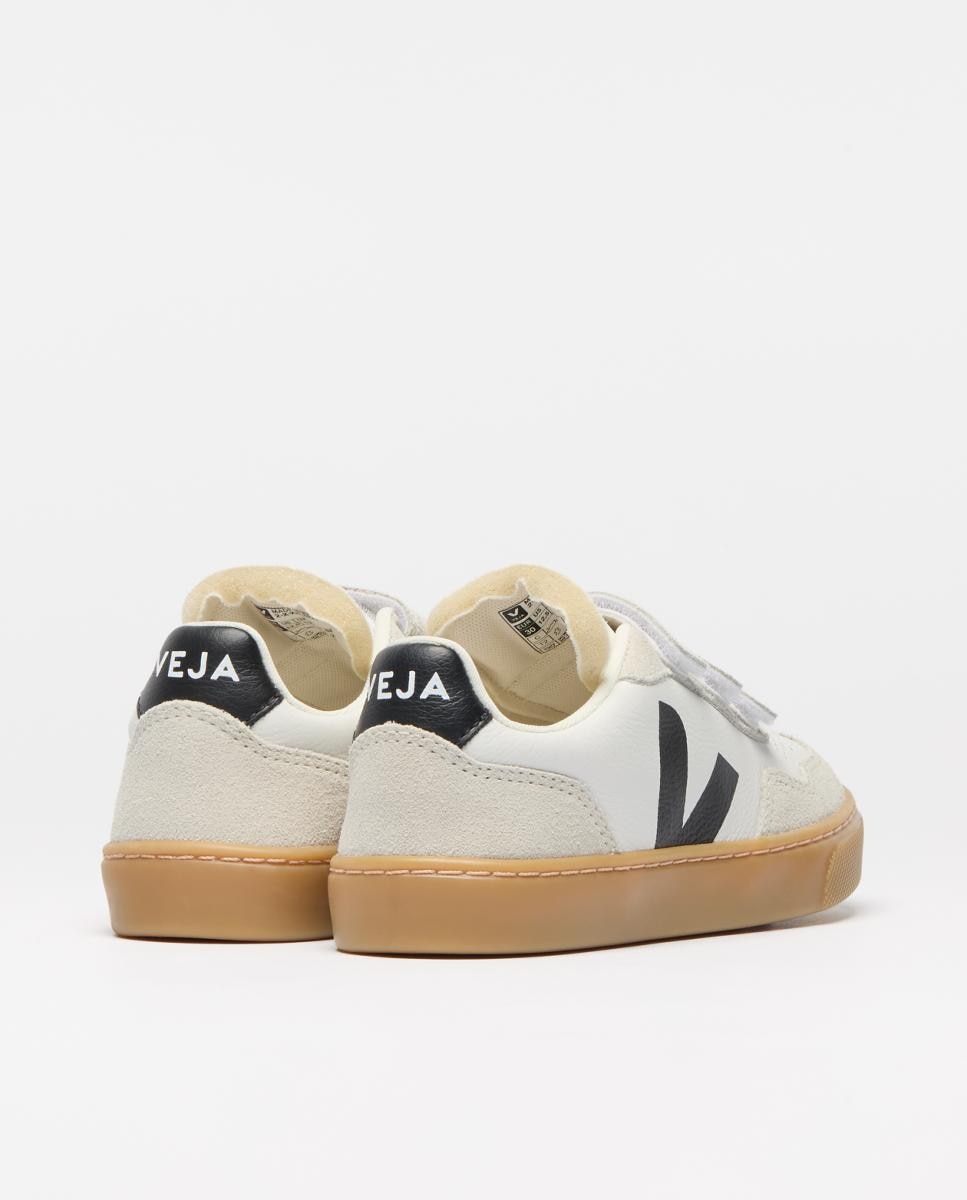 Sapatilhas de Couro Modelo V-90 Veja Branco Total-2