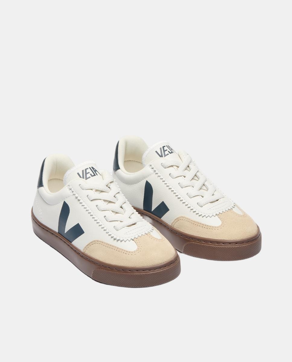 Sapatilhas de Couro Modelo Volley Branco Total-3