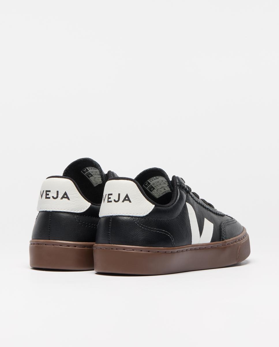 Sapatilhas de Couro Modelo Volley Preto-2