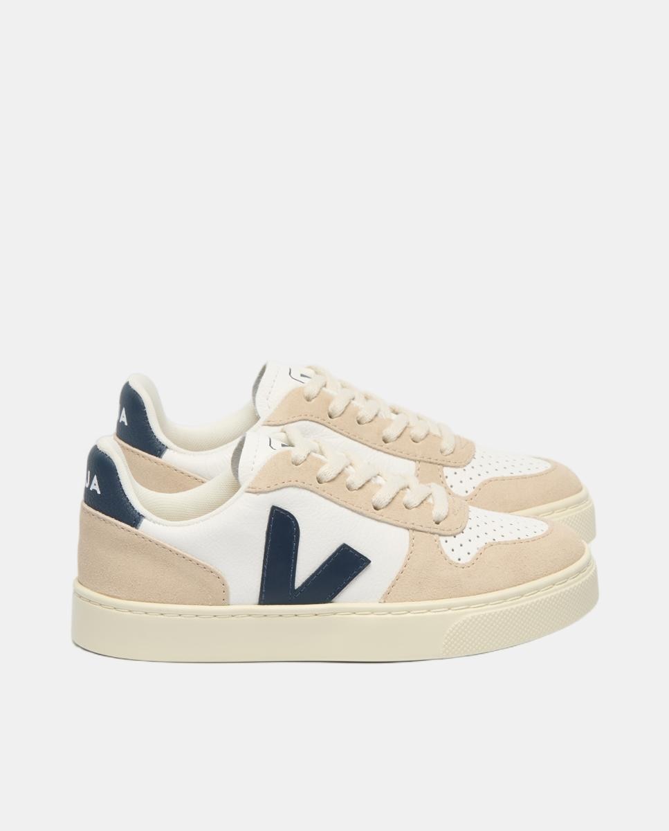 Sapatilhas Baskets Small V-10 Leather Branco Total-1