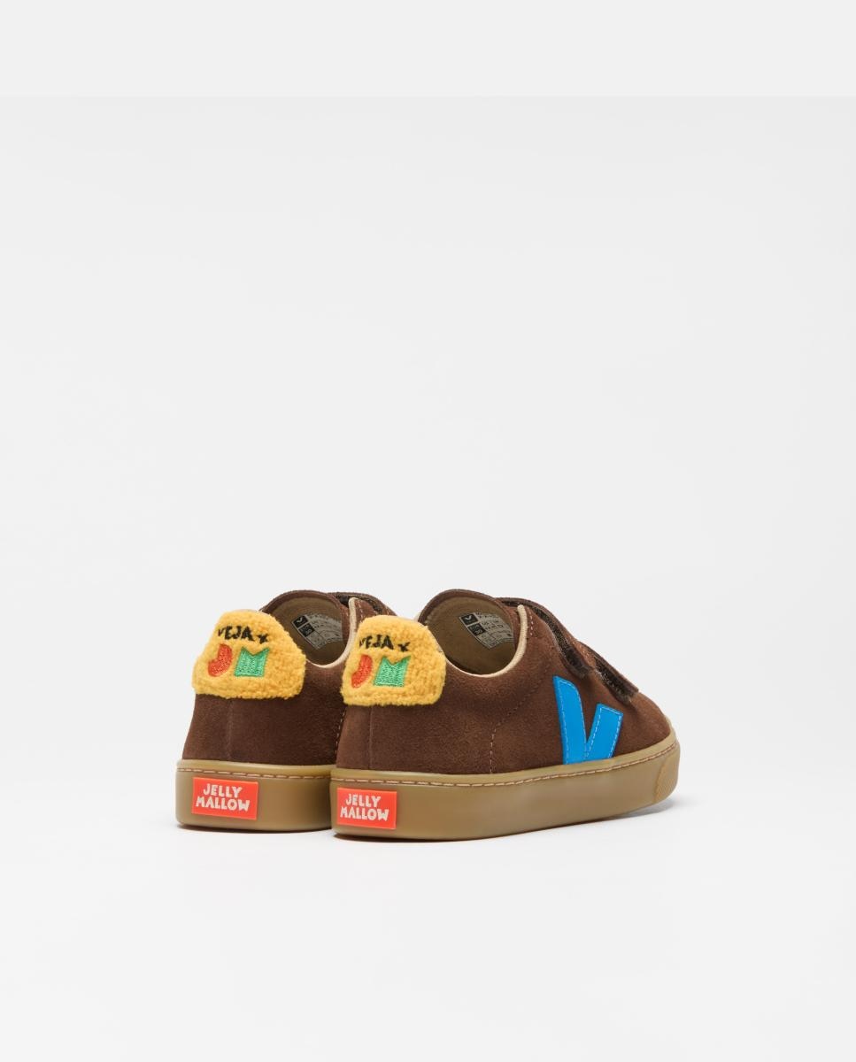 Imagen 2 de Deportiva de niño modelo esplar en ante con velcro - Veja - Marrón chocolate Marrón chocolate