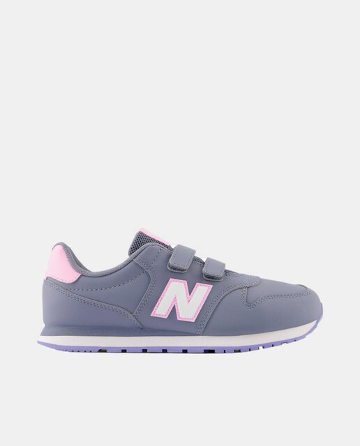Imagen 0 de Zapatilla casual 500 gris para niñas con velcro de New Balance