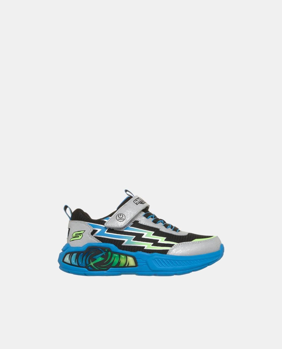 Zapatilla de niño sport con luces - Skechers - Gris Plata Gris Plata-1