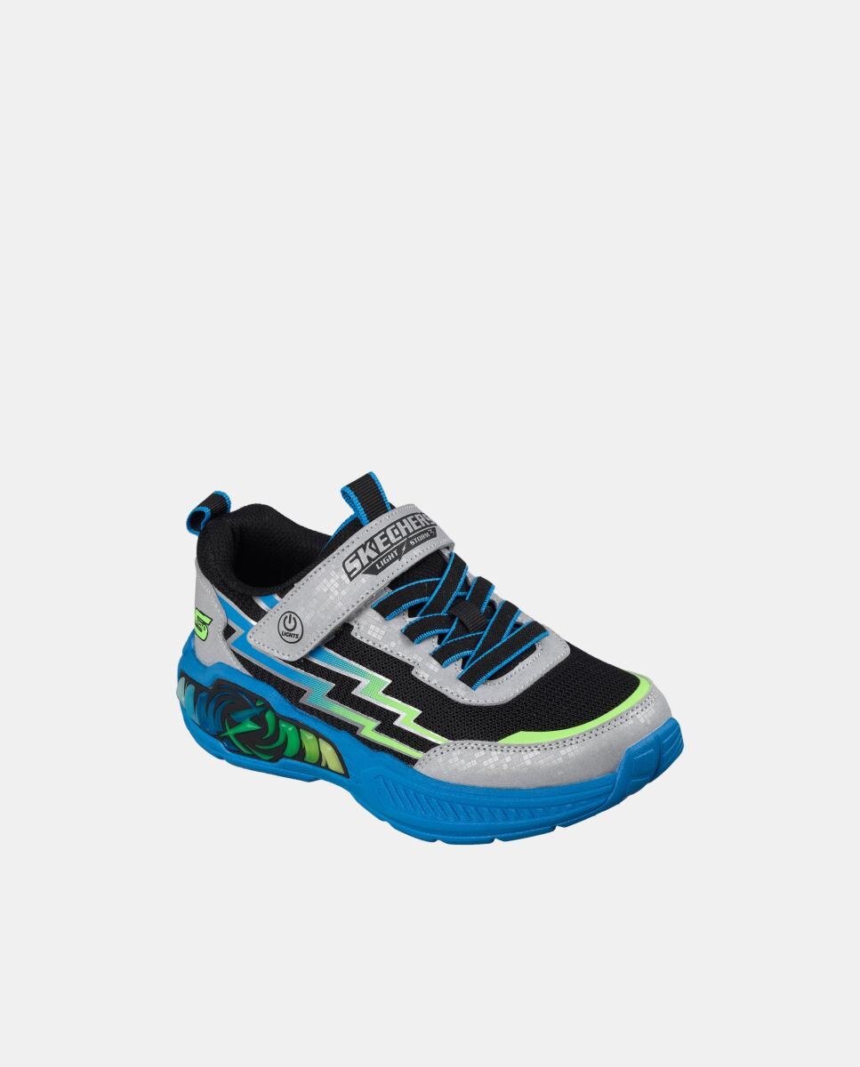 Zapatilla de niño sport con luces - Skechers - Gris Plata Gris Plata-2