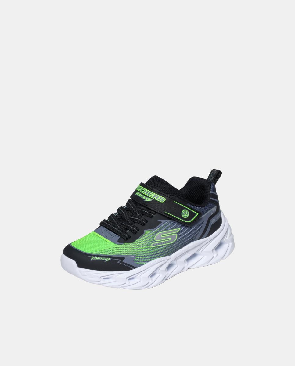 Imagen 3 de Zapatilla de niño sport con luces - Skechers - Verde vivo Verde vivo