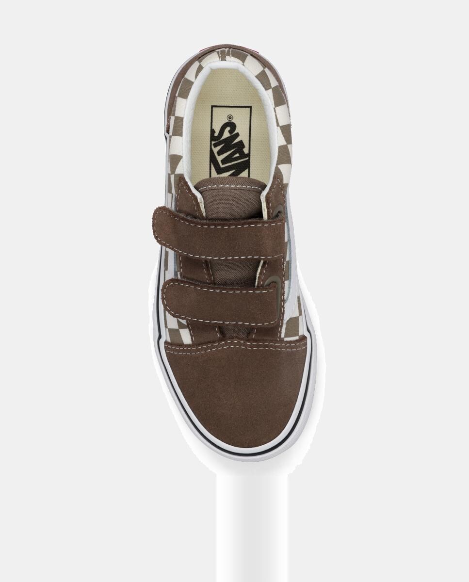 Sapatilhas Casual de Criança Old Skool Velcro Castanho-chocolate-2