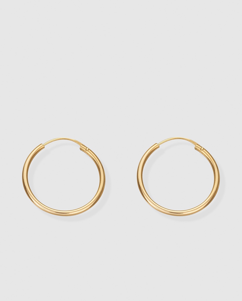 Imagen 0 de Pendientes El Corte Inglés Minimal de aro en oro Oro