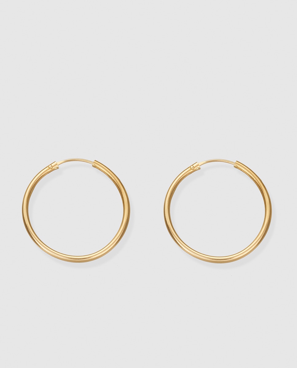 Imagen 0 de Pendientes El Corte Inglés Minimal de aro en oro Oro
