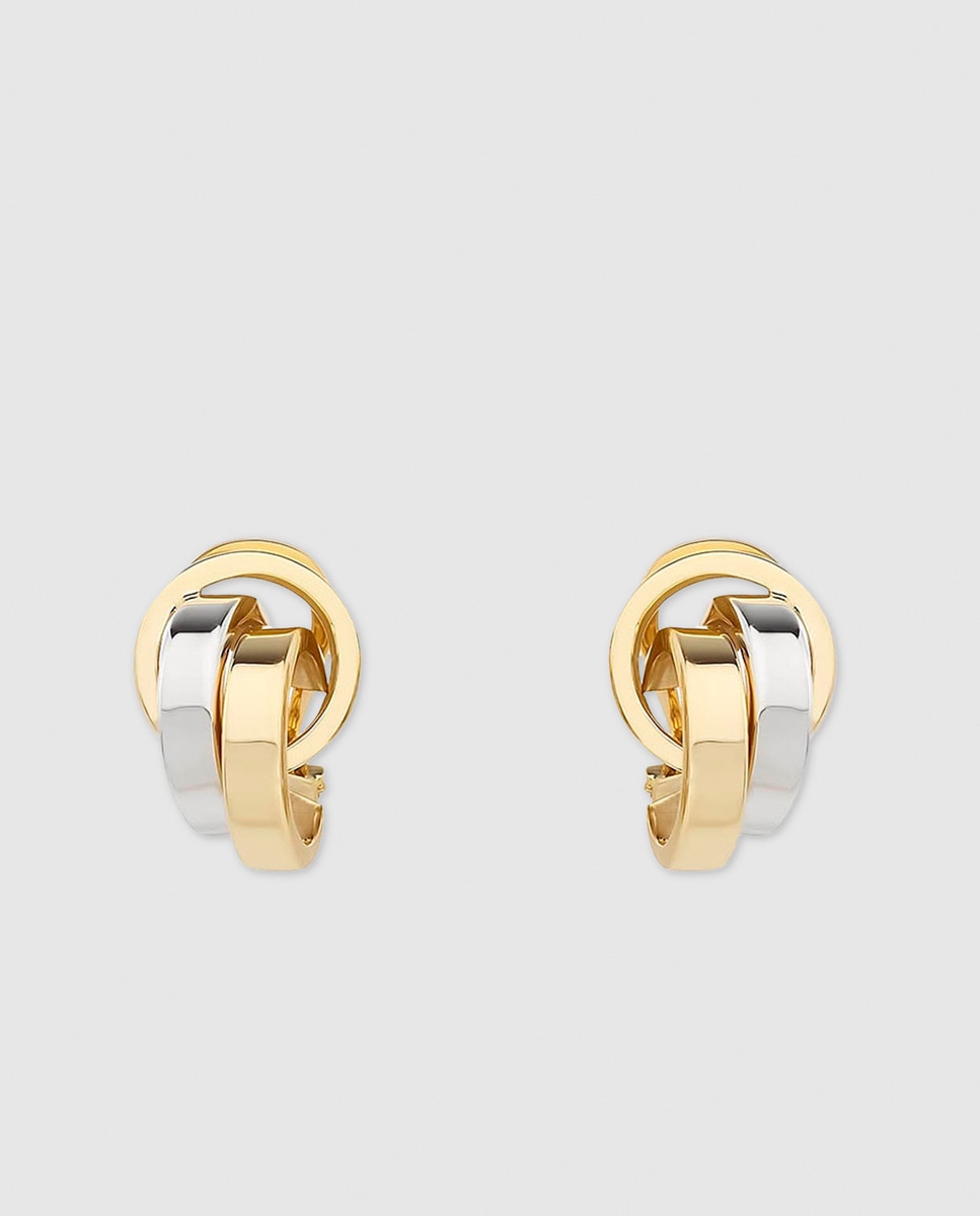 Pendientes de cierre omega El Corte Inglés de oro bicolor - Oro Oro-1