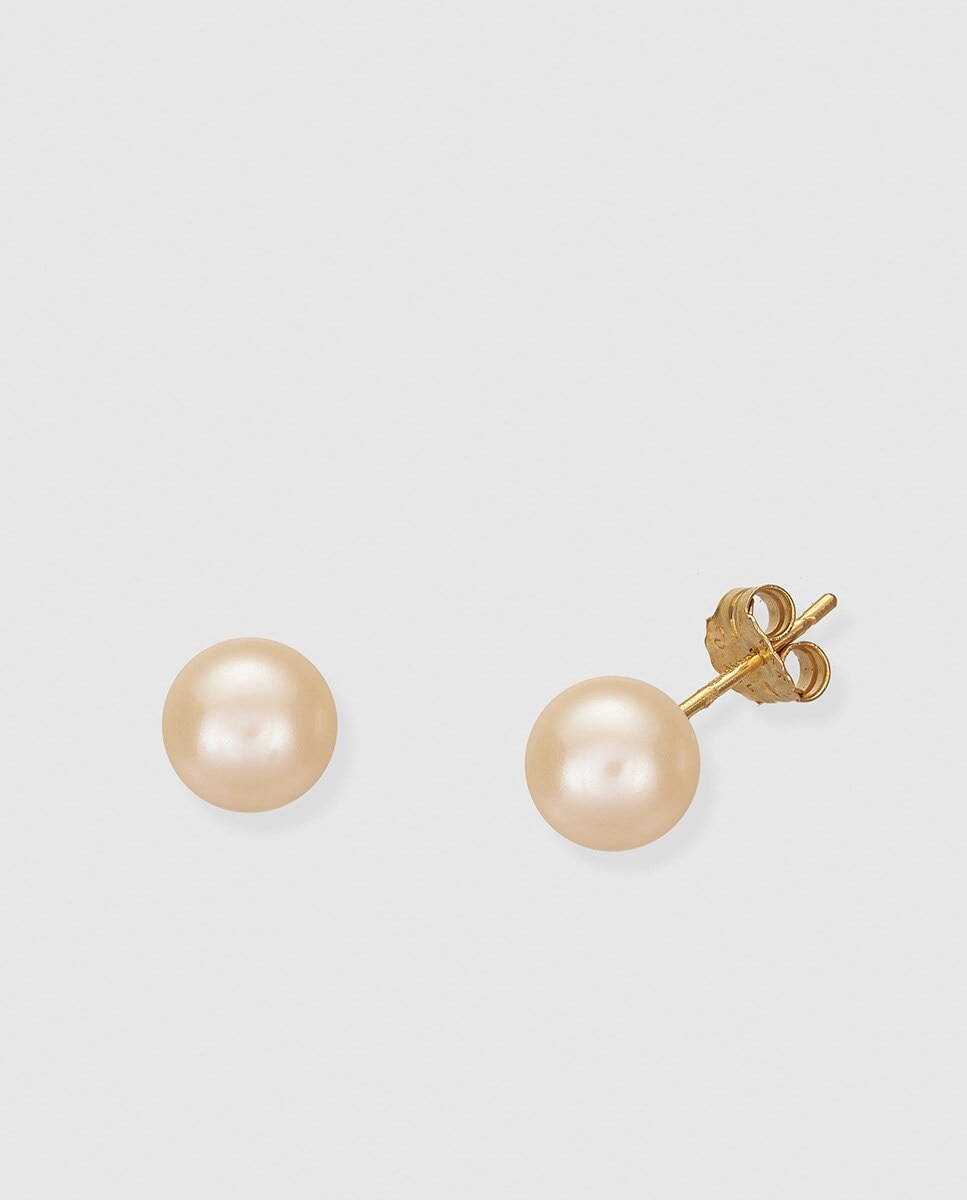 Pendientes de oro con perla blanca El Corte Inglés - Blanco Blanco-1