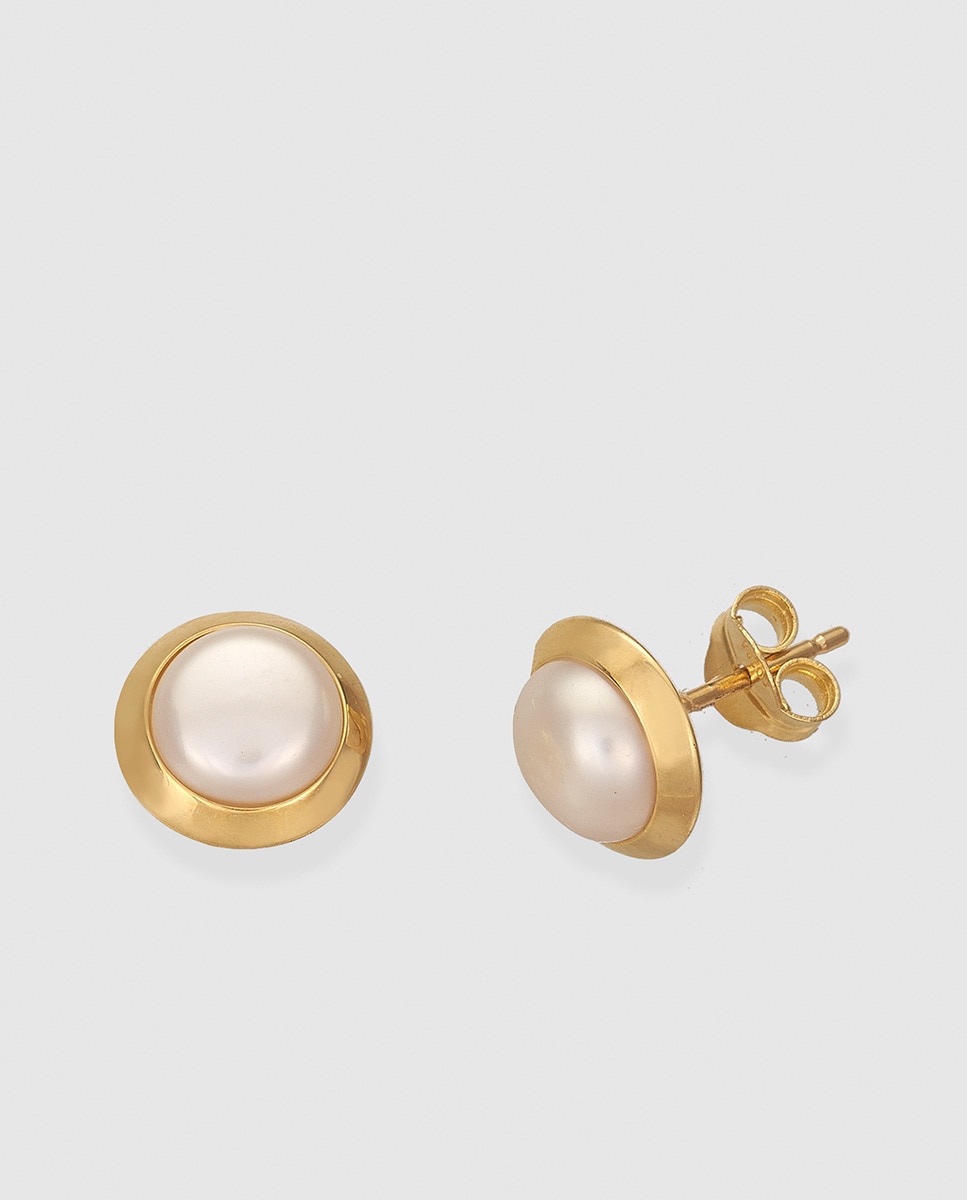 Pendientes de oro y perla blanca El Corte Inglés - Blanco Blanco-1