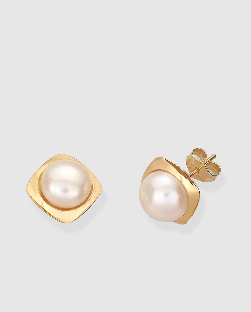 Pendientes de oro y perla blanca El Corte Inglés - Blanco Blanco-1