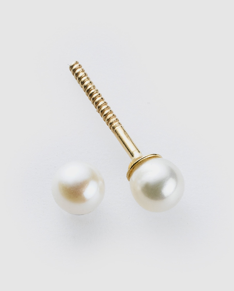 Imagen 1 de Pendientes de bebé de oro y perla - El Corte Inglés - Blanco Blanco