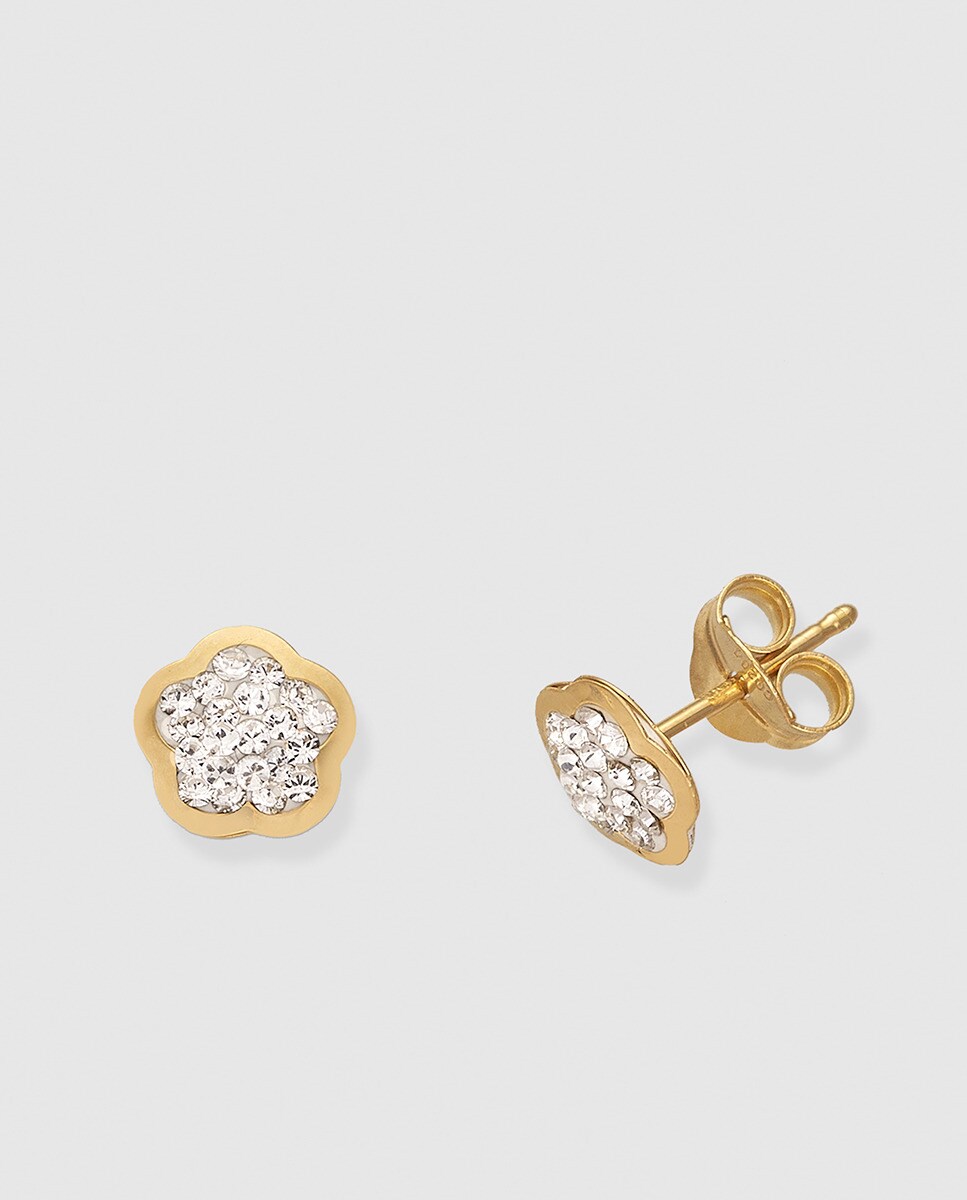 Pendientes de oro y circonitas El Corte Inglés - Blanco Blanco-1