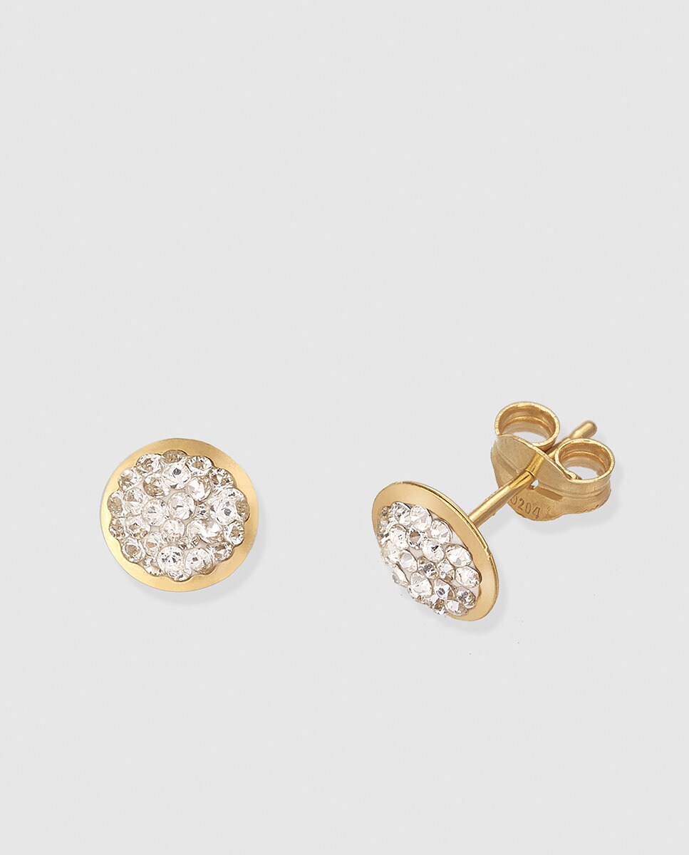 Pendientes de oro y circonitas El Corte Inglés - Blanco Blanco-1