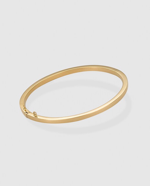 Pulsera cuadrada de oro El Corte Inglés