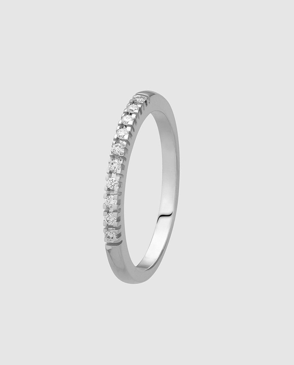 El Corte Inglés - Anillo Black & White de oro con diamantes.
