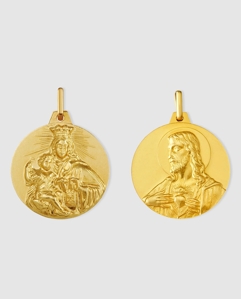 Imagen 1 de Medalla Escapulario Oro Oro