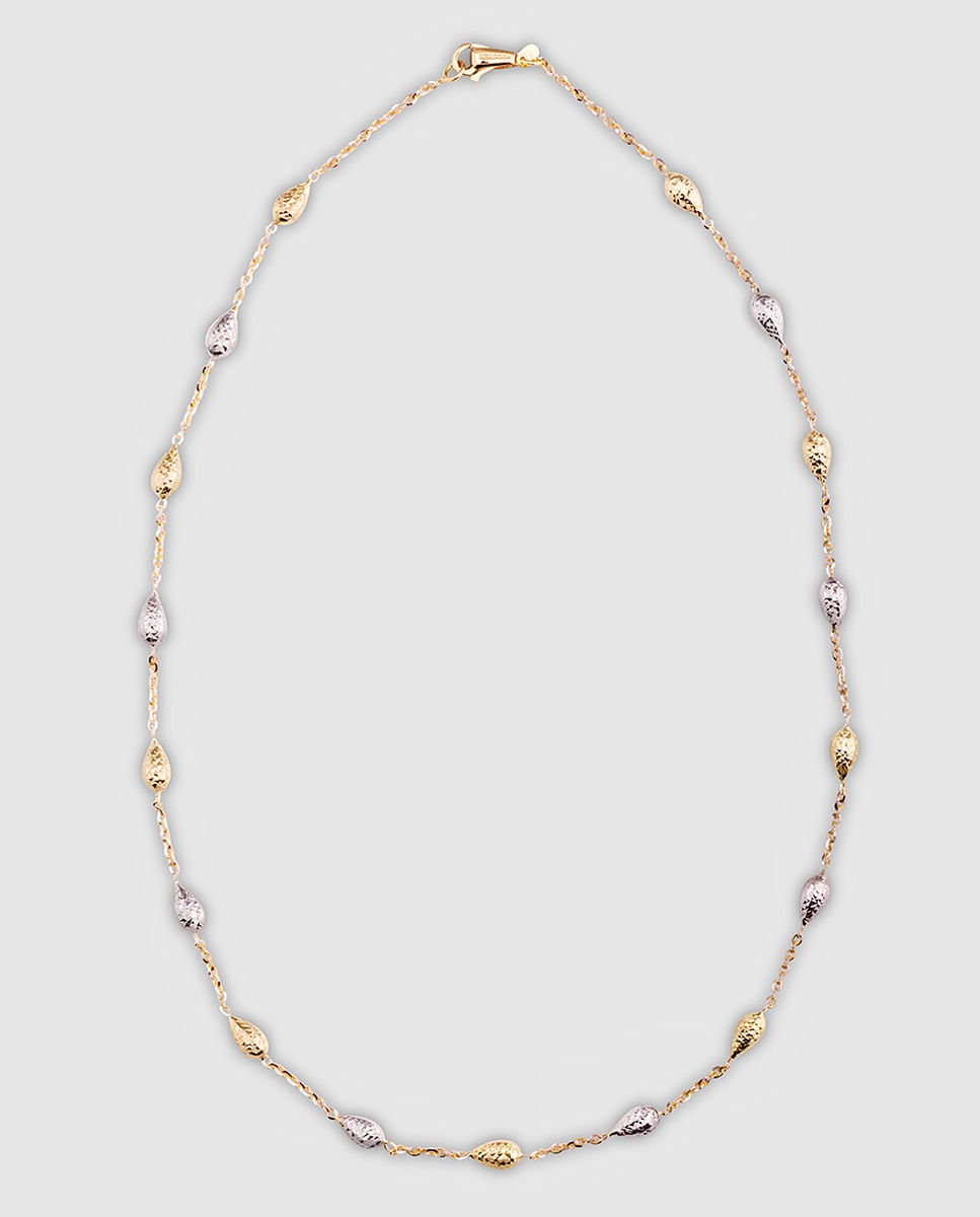 Collar de oro bicolor lágrimas El Corte Inglés - Oro / Plata Oro / Plata-1