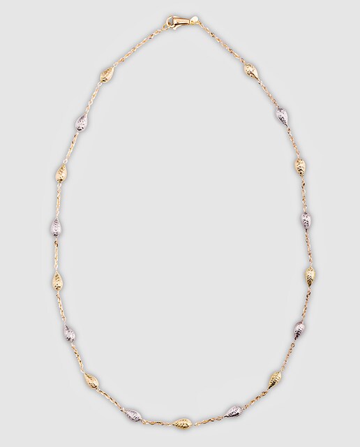 Collar de oro bicolor lágrimas El Corte Inglés