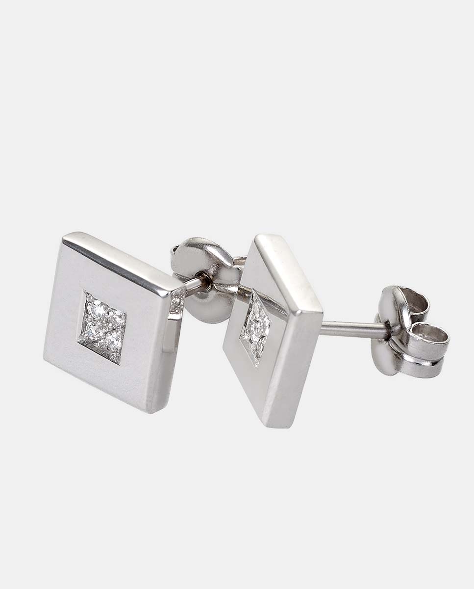 Pendientes Mio de oro y diamantes - El Corte Inglés - Blanco Blanco-2