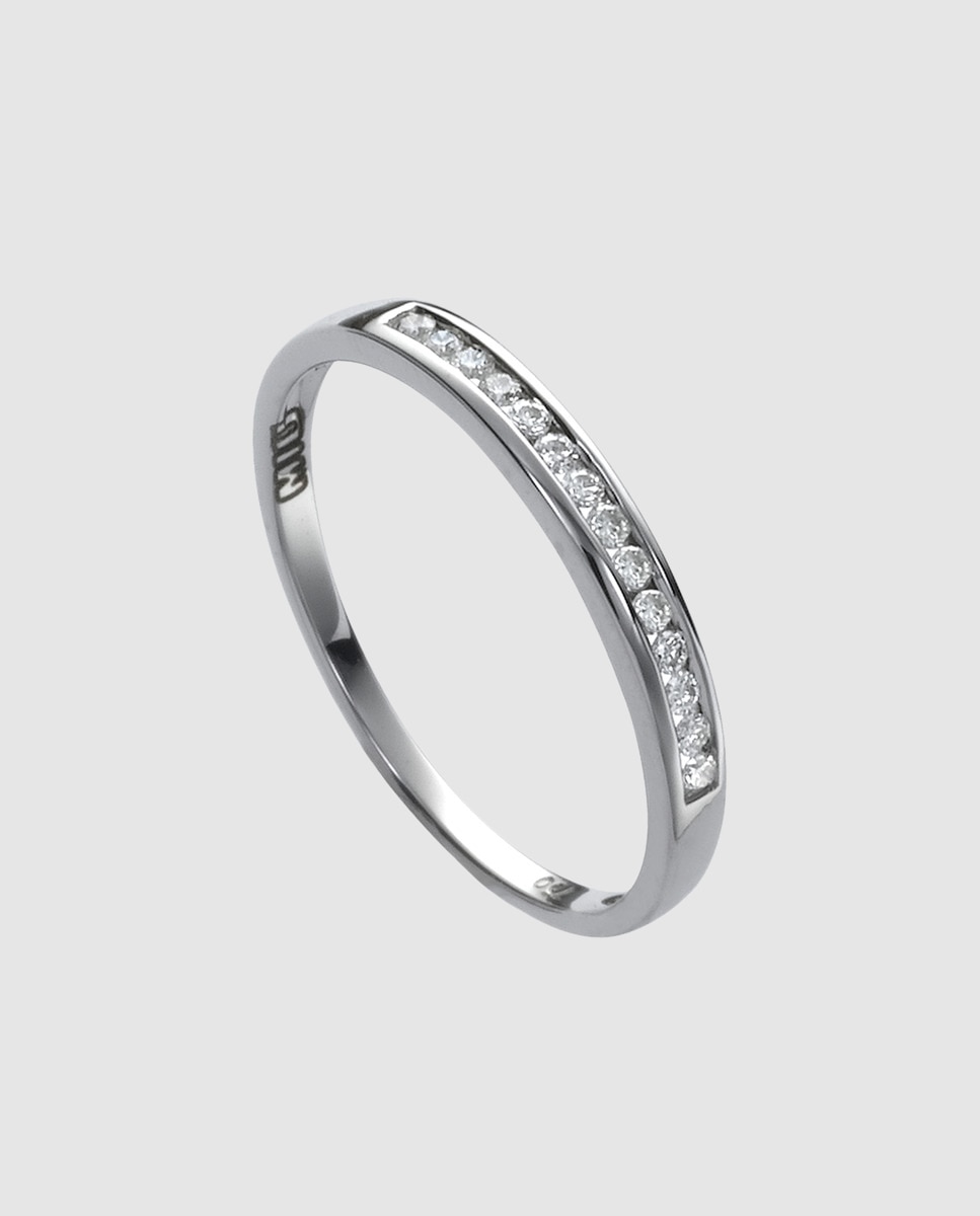 Anillo de oro y diamantes - El Corte Inglés - Blanco Blanco-1