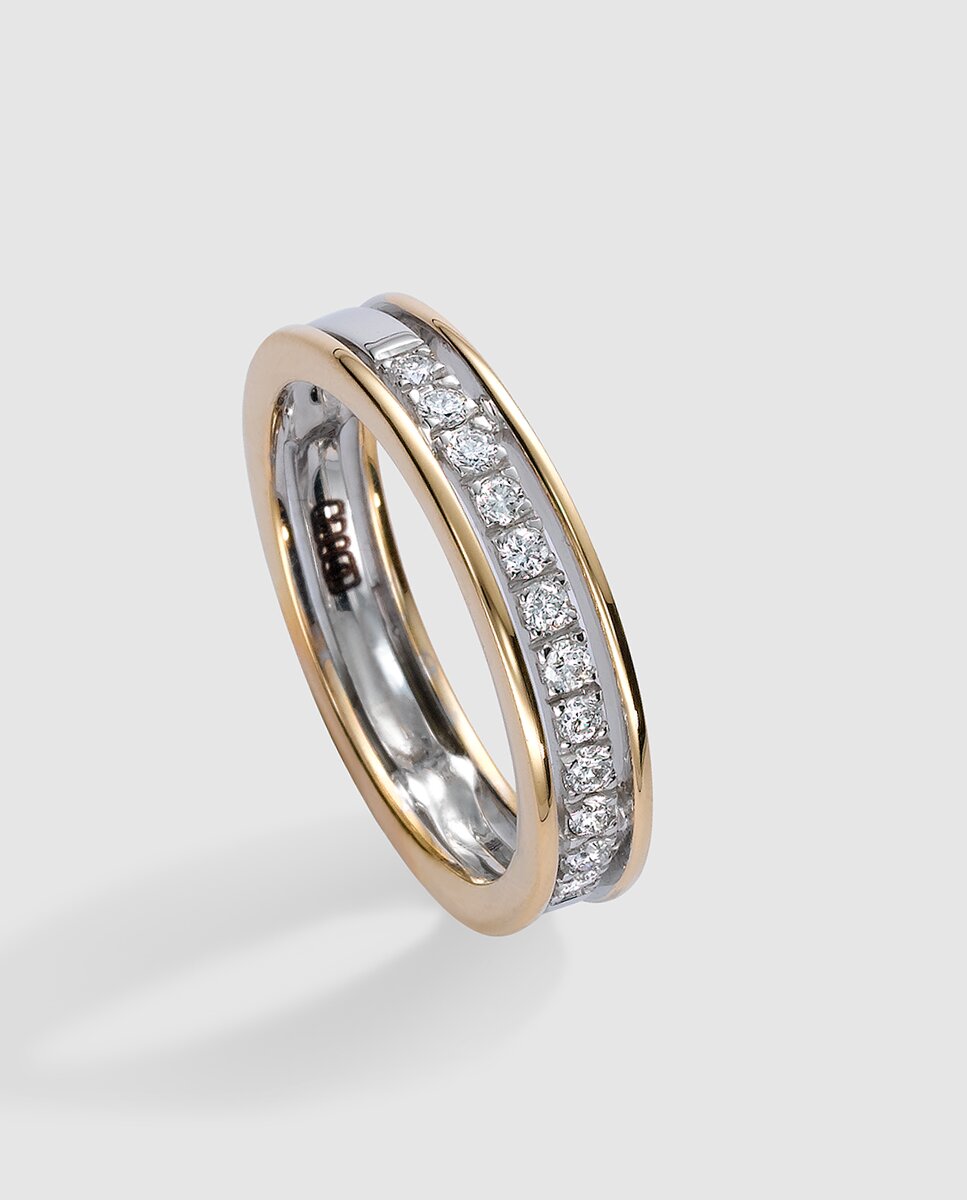 Imagen 0 de Anillo diamantes mujer Mio Blanco