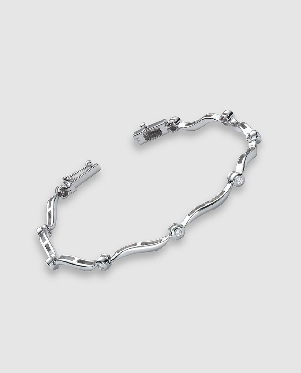 Pulsera de oro y diamantes - El Corte Inglés - Blanco Blanco-1