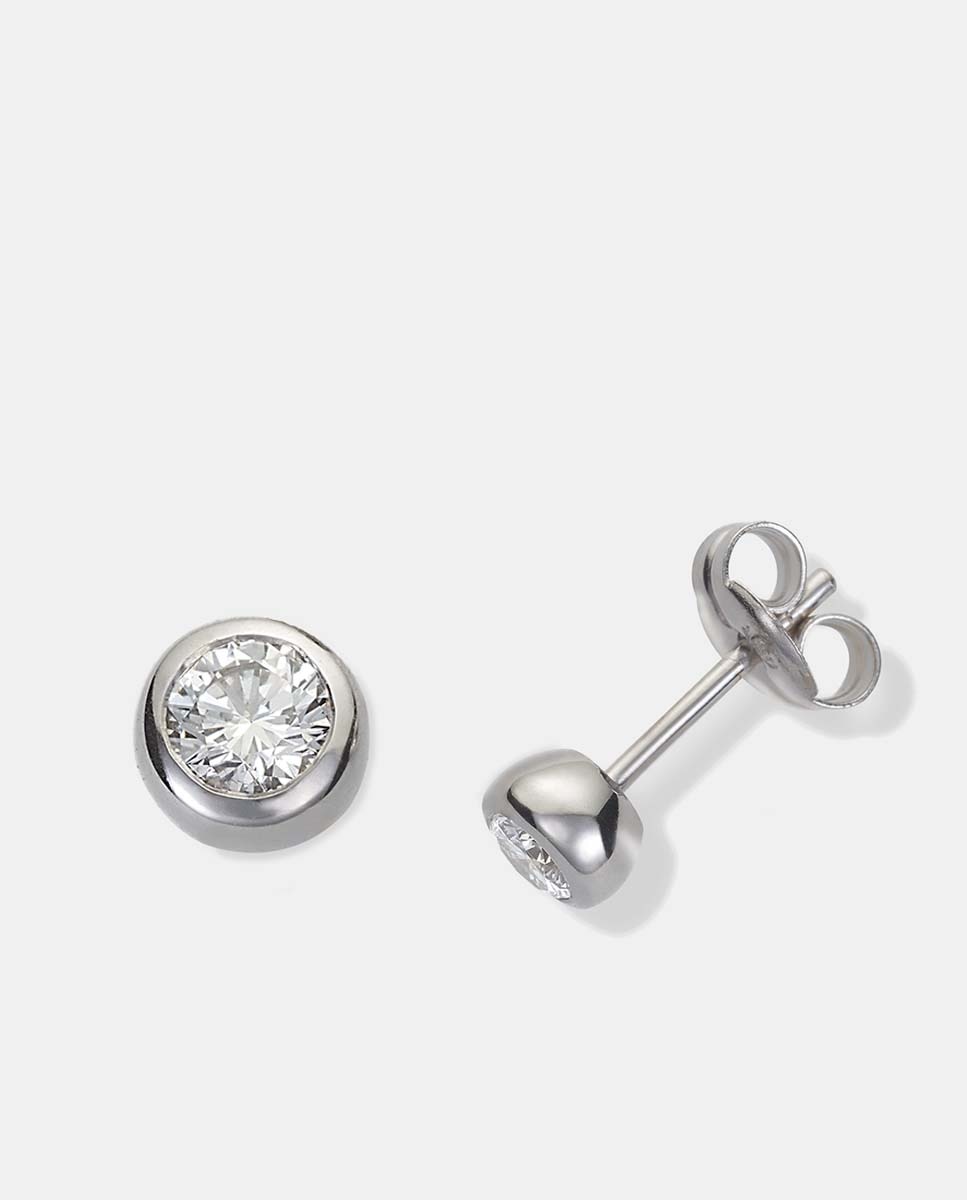 El Corte Inglés - Pendientes Luzz de oro y diamantes.