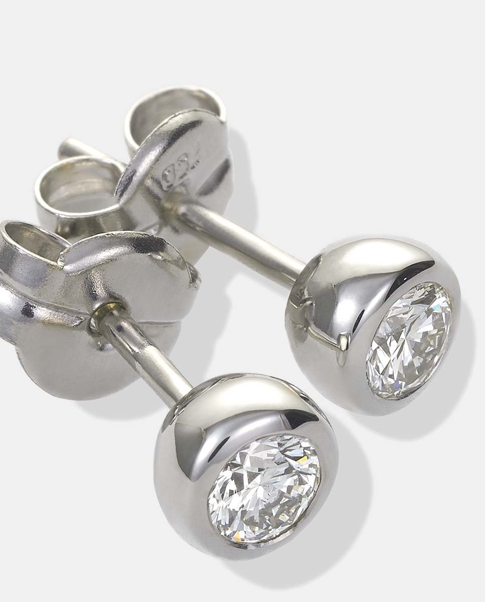 Brincos Luzz de Ouro e Diamantes Branco-3