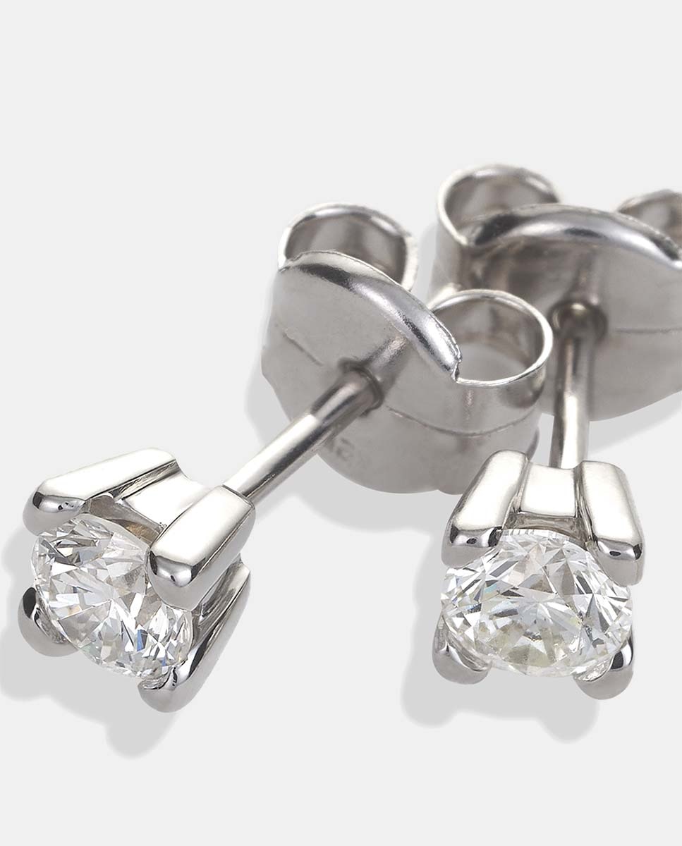 Brincos de ouro e diamante Luzz Branco-3